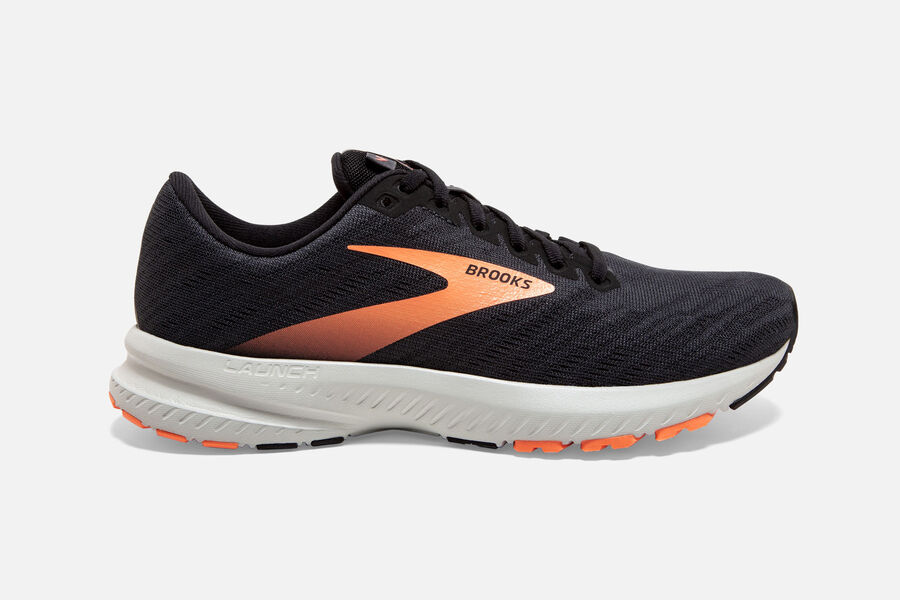 Brooks Israel Launch 7 Road Running Shoes Womens - Black/Orange - FUK-079485